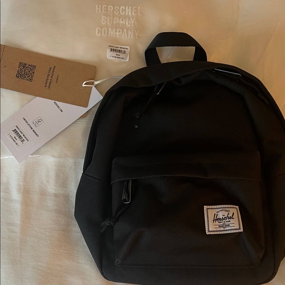 Herschel Classic Backpack, Black,Mod Mini - 6.5L